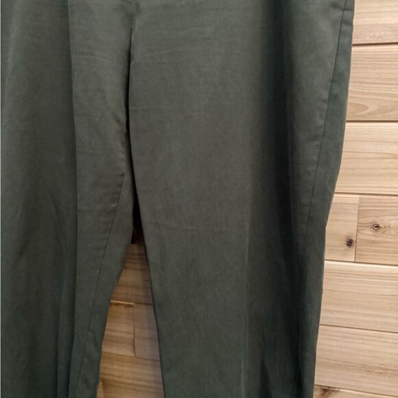 Banana Republic Size XL Olive Green High Rise Cropped All Day Slim Taper Pants - Picture 5 of 12